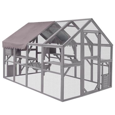 Essential Basic Line aivituvin Outdoor Cat Run : Large Cat Enclosure Enhanced