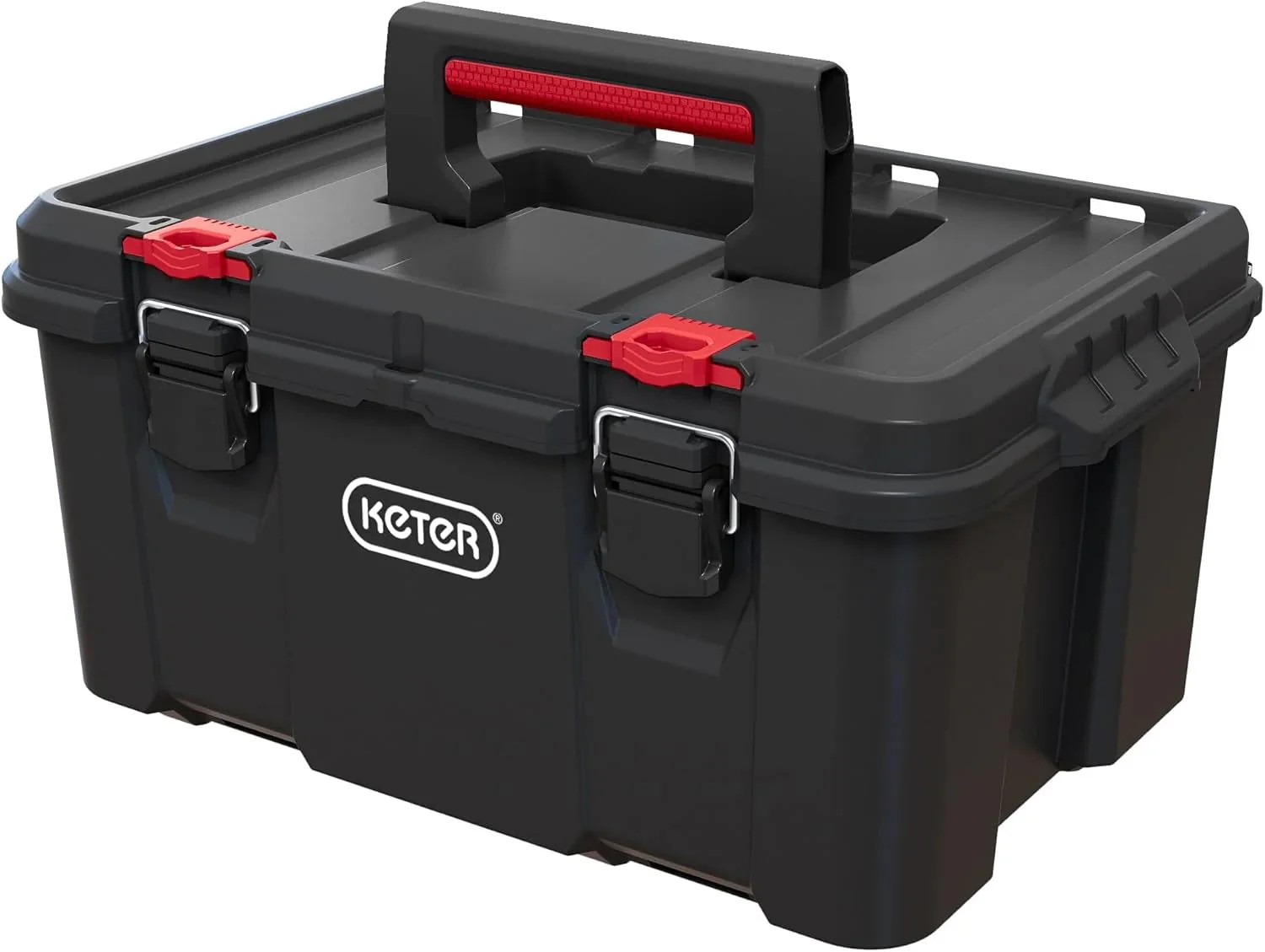 Select Everyday Co Keter Stack-n-Roll Modular Tools Organizer for Garage Storage and DIY 3 Piece Resin Rolling Tool Box System Fine