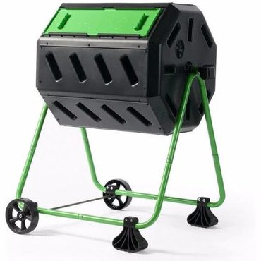 Limited Fresh Find Tumbler 5 Cubic Ft Compost Bin for Home Composting with Heavy Duty Frame Modern