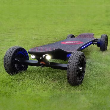 Annual Simple Goods 2025 Electric Skateboard 4000 Watts | 12S3P | 35 mph | 22 Mile Range | 6" Wheels | Cool Lights | Reliable