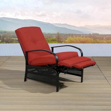 Limited Fresh Find Adjustable Recliner Lounge Chair Patio Lounge Sofa with Cushion - 38 (D) x 26.5 (W) x 38.5 (H) INCH Everyday