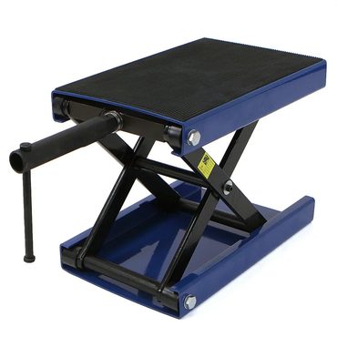 Premium True Basics Heavy Duty Motorcycle Jack Center Scissor Lift 1100lbs Dolly Table Practical