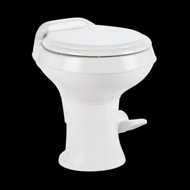 In Season Everyday Co Dometic 302300071 300 Series Standard Height Heavy Duty Plastic RV Toilet, White Sound