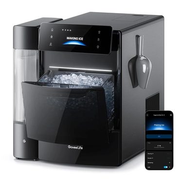 Limited True Basics GoveeLife Smart Nugget Ice Maker Pro 60lbs Daily 6-Minute Ice App Control Universal