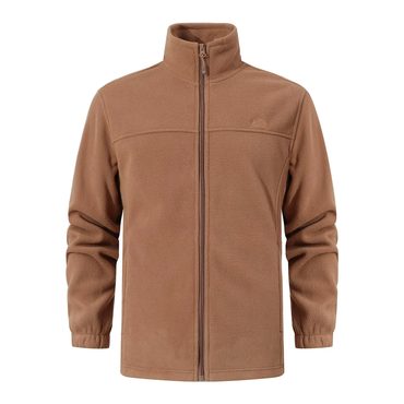 Limited Pure Value Men's Fleece Full Zip Brown Jacket Improved