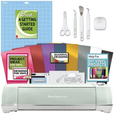 Advanced Fresh Find Cricut Explore Air 2 Machine Bundle Beginner Guide, Tool Kit, Vinyl Pack, Designs & Project Inspiration Original