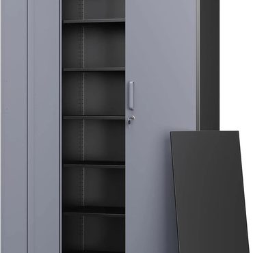 2026 Upgraded Prime Select Letaya Metal Garage Storage Cabinets with Lock-72 Tall Tool Organizer Steel Lockers Practical