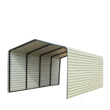 Essential Everyday Co CP1220F 12' x 20' All-Steel Carport with Enclosed Sides Everyday