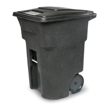 Classic Pure Value Toter 96 Gallon Trash Can with Smooth Wheels and Lid ; Reliable