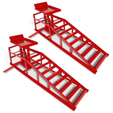 Limited Open Market Confote Car Ramps, 2PCS 5T 10000lbs Portable Heavy Duty Hydraulic Car Ramps, Red Value