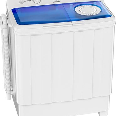 Economy Basic Line Auertech Portable Washing Machine, 28lbs Twin Tub Washer Mini Compact Laundry Machine Distinctive