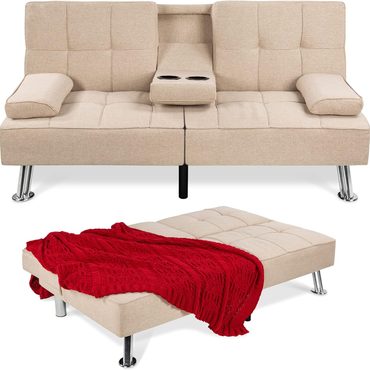 Revolutionary Standard Goods Best Choice Products Linen Convertible Futon Sofa Bed Gray Everyday