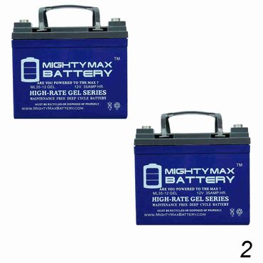 Genuine Fresh Find Mighty Max Battery 12V 35AH Gel Battery for Invacare Pronto M50, M51, M61, M71-2 Pack Brand Product Everyday