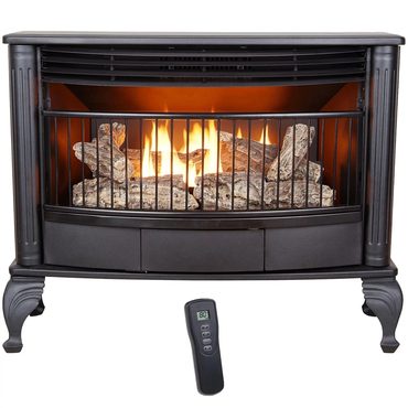 Limited Open Market Procom Vent less Dual Fuel Gas Stove - 25,000 BTU, Remote Control, Black Finish - Model# QNSD250RT Everyday