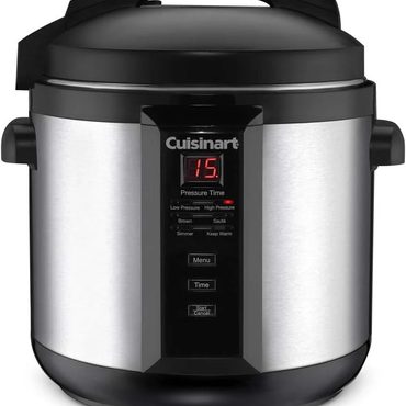 Limited Clear Choice Cuisinart 6-Quart Electric Pressure Cooker, Stainless Steel, Digital Controls, Multi-Function, Model CPC-600N1 Original