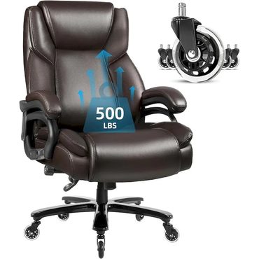 Limited Pure Value Bossin Big and Tall Executive Office Chair 500LBS PU Leather Modern