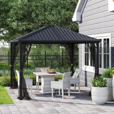 Genuine Standard Goods Acuff 10 Ft. W x 10 Ft. D Steel Patio Gazebo Reliable