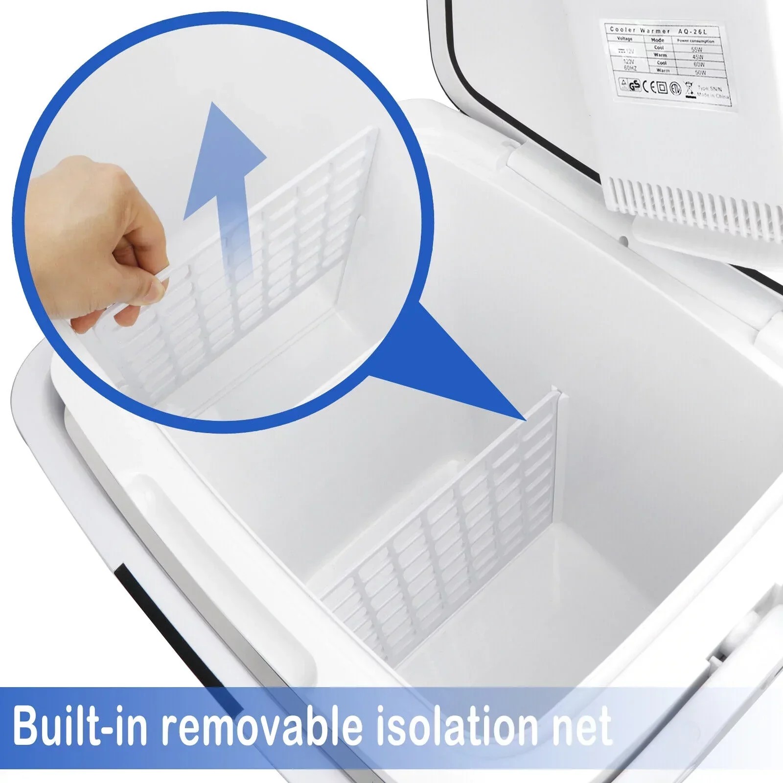 Essential Open Market Portable Iceless Thermoelectric Cooler Warmer Car Electric Refrigerator Mini Fridge Practical