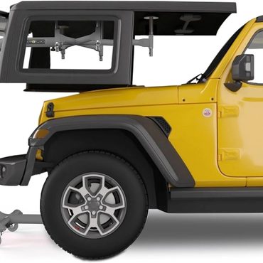 In Season Basic Line Hard Top Remover Lift for Jeep Wrangler, One-Person System Sensible