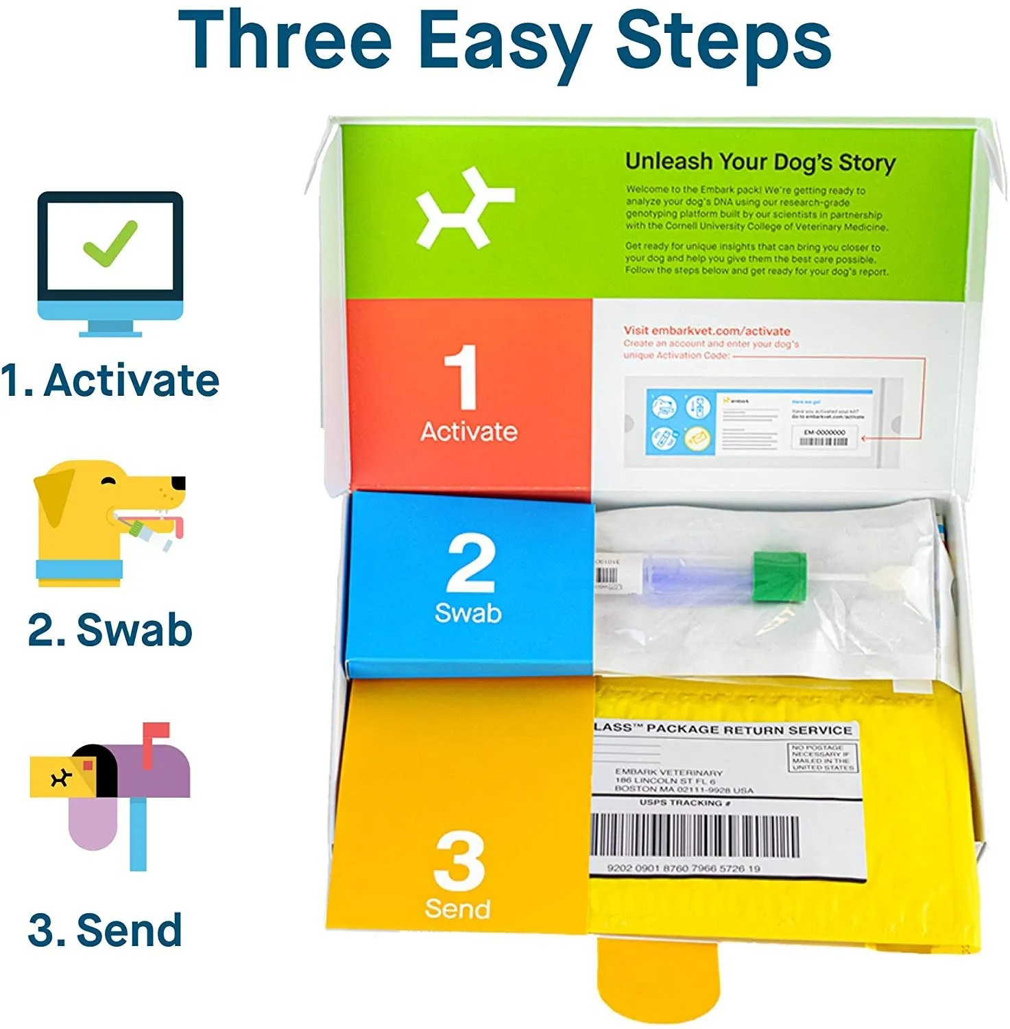 Essential Basic Line Embark Dog DNA Test, Breed Identification Kit Functional