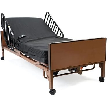 Economy Open Market Fully electric hospital bed set, foam mattress, half side rails Enhanced