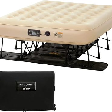 New 2026 Everyday Co Simpli Comfy Queen EZ Air Mattress with Frame & Pump Modern