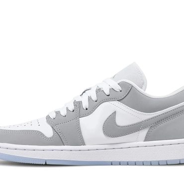 Economy Simple Goods Wmns Jordan 1 Low 'White Wolf Grey' Fine