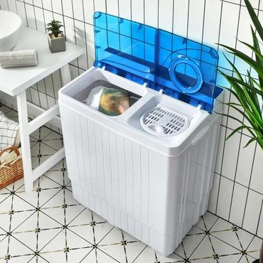 Limited Pure Value 26 LBS Portable Washing Machine with Drain Pump 2in1 Twin Tub Top Load Washer Dryer Combo for RV Apartment Enhanced