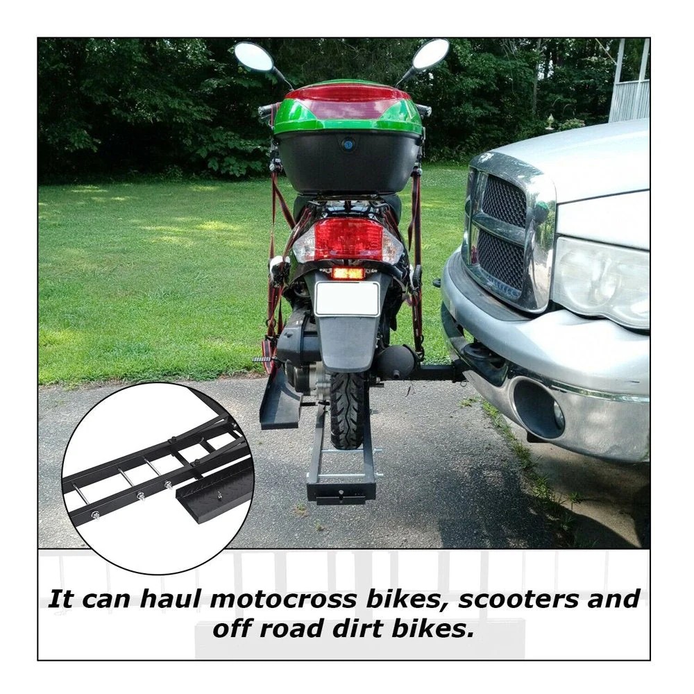 Select Pure Value KOJEM 500 Lbs Heavy Duty Motorcycle Dirt Bike Scooter Carrier Hitch Rack Fine