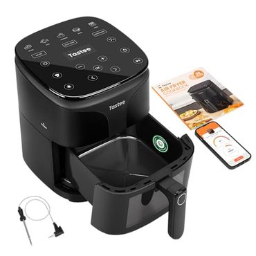 New 2026 Fresh Find Tastee Ceramic Air Fryer 8 in 1 Compact 5.5QT 450°F Digital Dehydrator Everyday