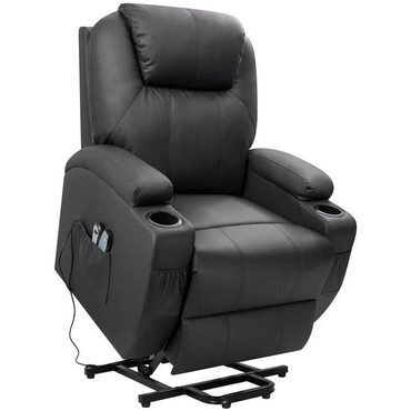 Limited Open Market Faux Leather Power Lift Recliner Chair with Massage and Heating Functions Distinctive