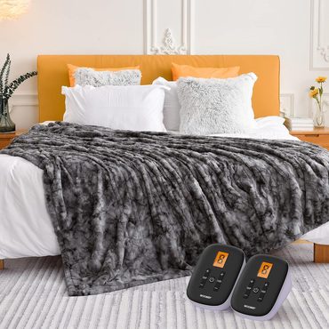 Economy Fresh Find WOOMER Heated Blanket King Size Electric Blanket 90"x 100" Original