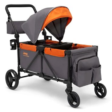 Limited Everyday Co Jeep Sport All-Terrain Stroller Wagon by Delta Children Includes Canopy Parent Organizer Sensible