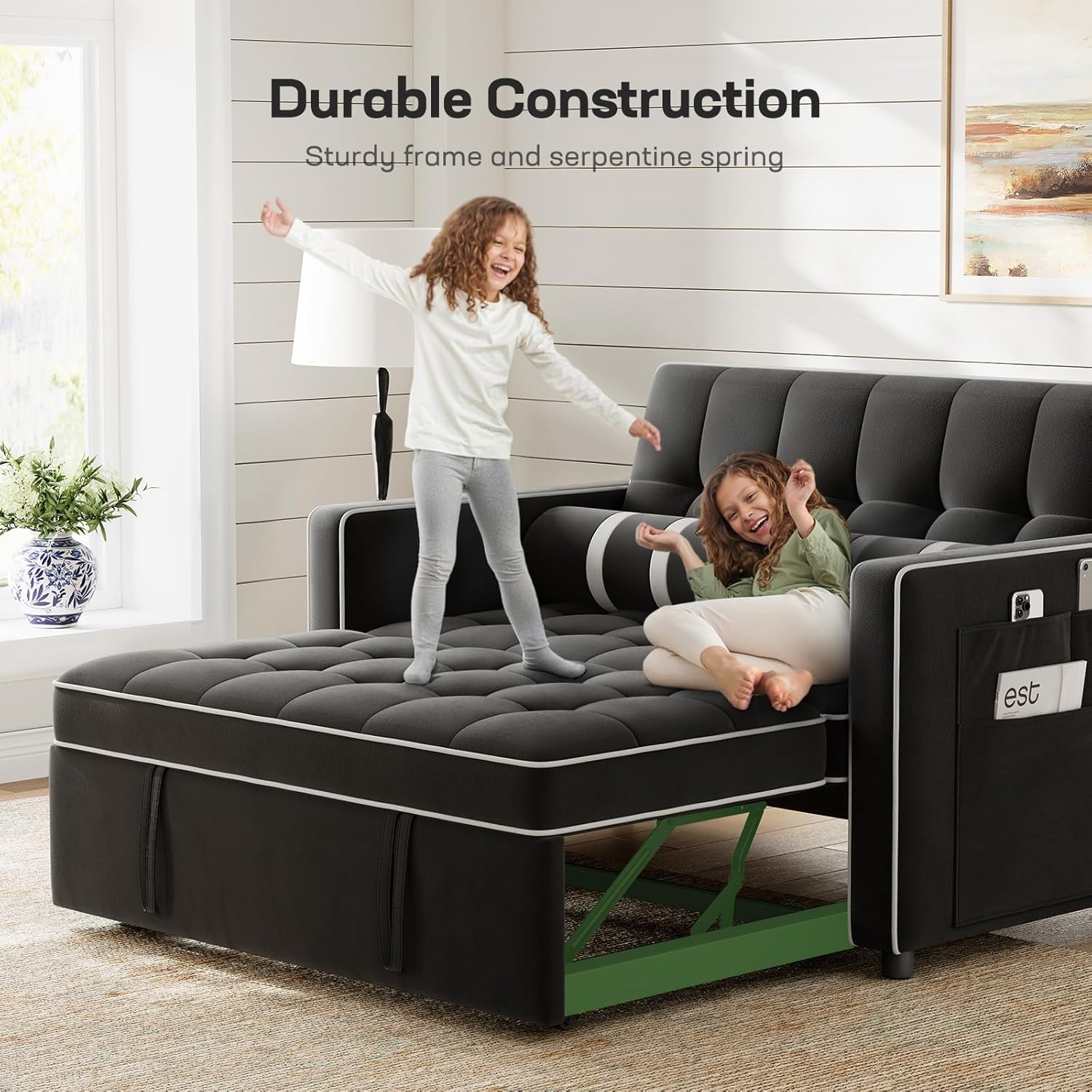 Annual Basic Line Sofa Bed 3-in-1 Convertible Sleeper Sofa Enhanced