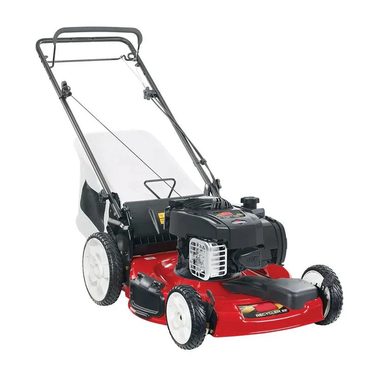 Select True Basics 22 in Briggs Stratton High Wheel Variable Speed Gas Walk Behind Self Propelled Lawn Mower with Bagger Original