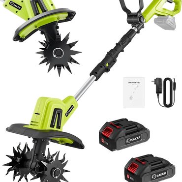 Limited Fresh Find Saker 22V Cordless Electric Garden Tiller Cultivator SK-TC18B Universal