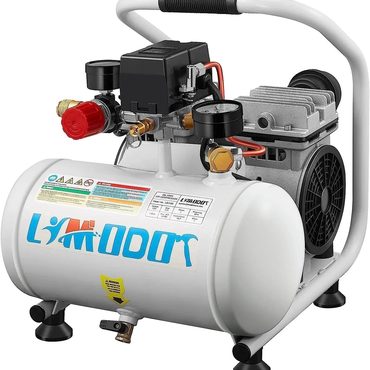 Limited Direct Source Limodot Ultra Quiet Air Compressor Portable, 60 dB, Silent and Electric for Car and Bike Tires Fine
