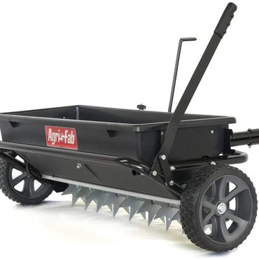Popular Standard Goods Agri-Fab 45-0543-AMZ 100 lb Tow-Behind Lawn Garden Spiker Seeder Drop Spreader Enhanced