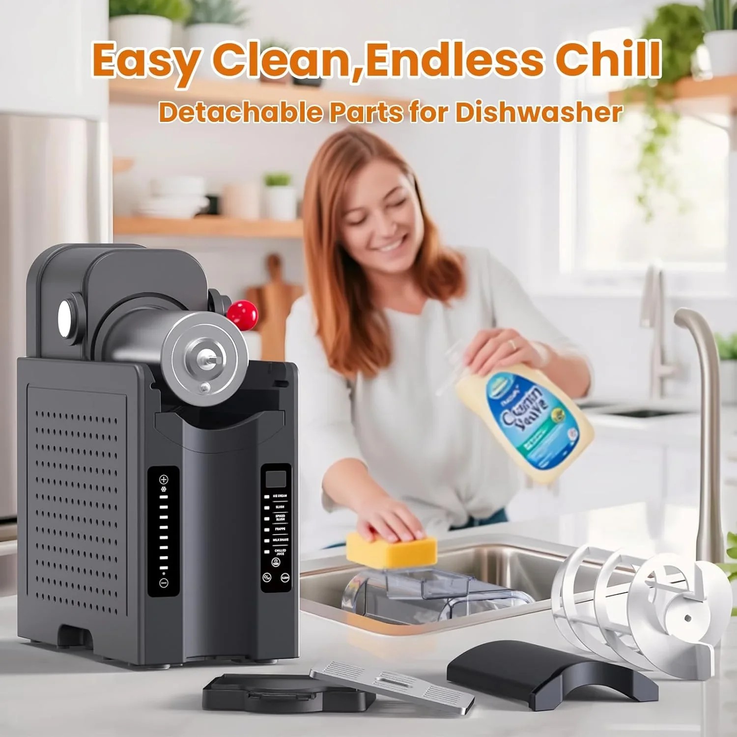 Select Smart Pick Soft Serve Ice Cream Machine,Slushy Machine for Home Sensible
