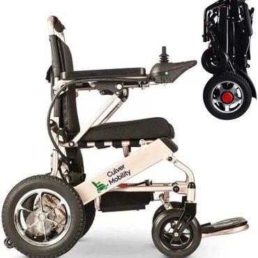 Limited Standard Goods Culver Mobility Electric Power Wheelchair Fold Lightweight FDA Approved Silver Fine