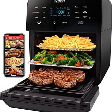 Limited Pure Value Nuwave Brio Air Fryer Oven 15.5Qt SS Rotisserie 1800W Black Budget