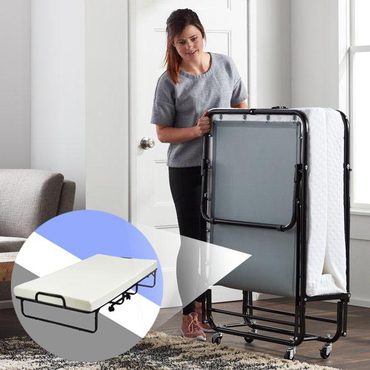 2026 Debut Fresh Find 2025 BEST Heavy Duty 640LBS Rollaway Folding Bed With Memory Foam Mattress Improved