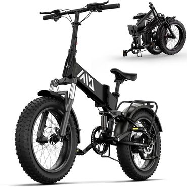 Brand New Fresh Find TST Electric Bike 4.0 Fat Tire Foldable Ebike 48V 13Ah 750W Black Improved