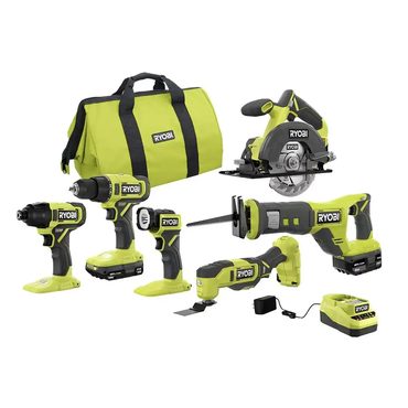 Genuine Open Market RYOBI ONE+ PCL1600K2 18V Cordless 6-Tool Combo Kit Original