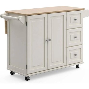 Limited Pure Value Homestyles Dolly Madison Mobile Kitchen Island Cart, Drop Leaf Breakfast Bar Practical