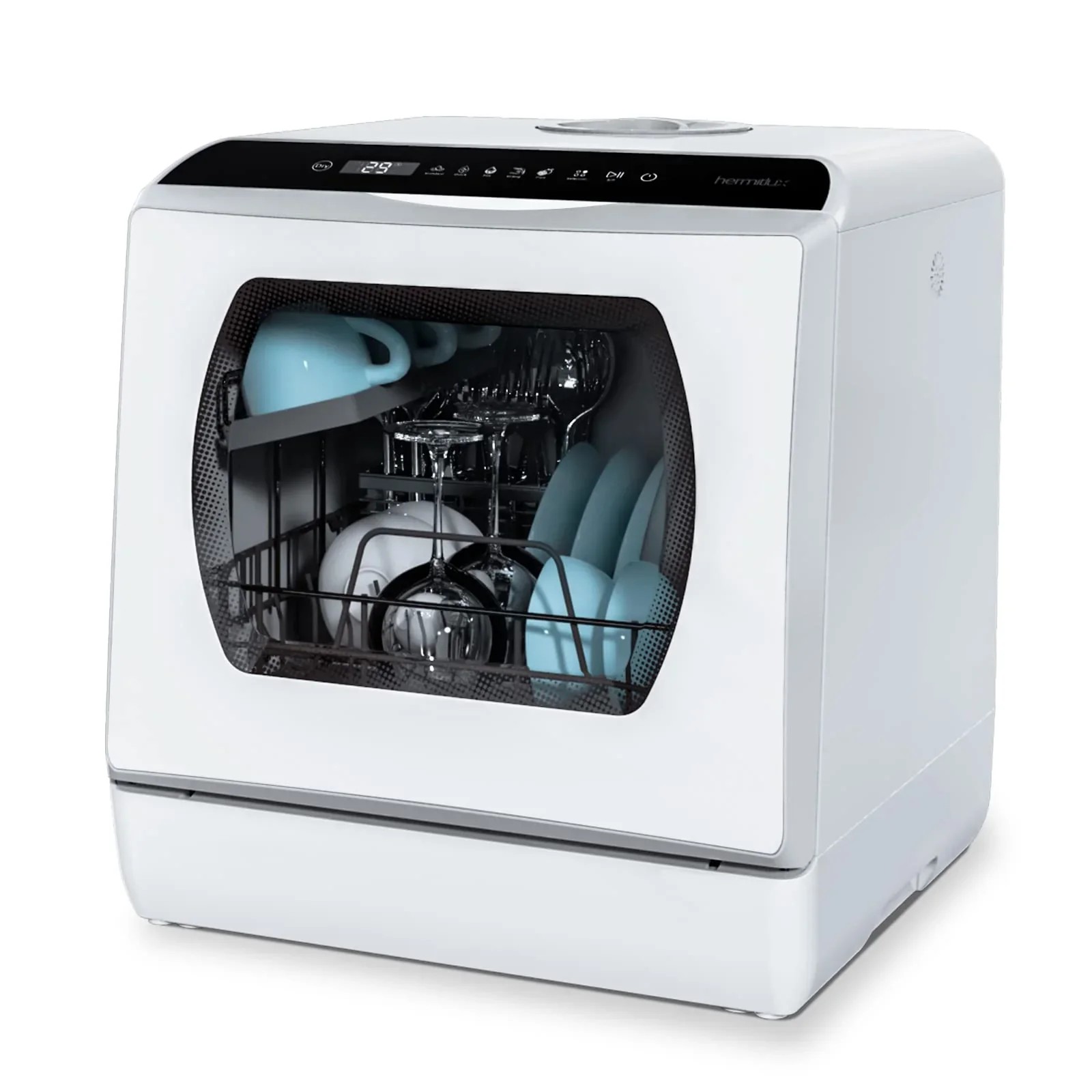 Classic Open Market Hermitlux Countertop Dishwasher With 5-Liter Built-in Water Tank Universal
