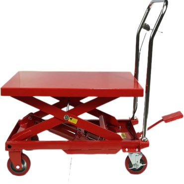 Popular Pure Value 500LBS Hydraulic Lift Table Cart 30in Double Scissor 4 Wheels Non-Slip Pad Sensible