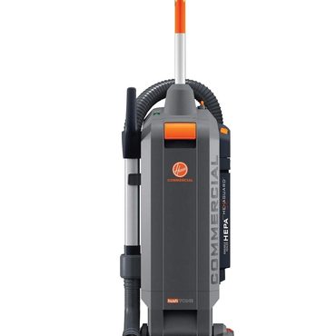 Durable Fresh Find Hoover Commercial HushTone Upright Vacuum Cleaner 15 inches Intellibelt CH54115 Gray Budget