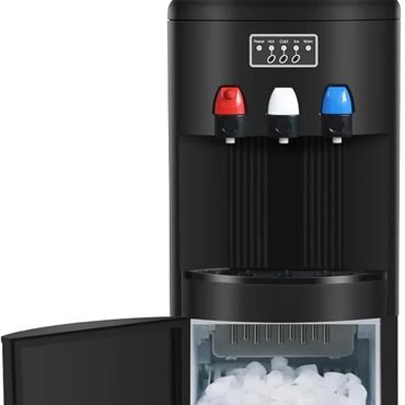 Essential Standard Goods ICEPURE Water Dispenser with Ice Maker 3-in-1 Hot Cold 26.5lbs/24H Black Reliable
