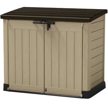 Annual Basic Line Keter Store It Out MAX Resin Outdoor Storage Shed Beige Sound